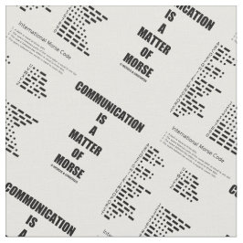 Communicatie is een kwestie van Morse Code Humor Stof
