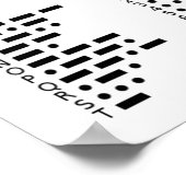 Communicatie is een kwestie van morsecode-Humor Poster (Hoek)