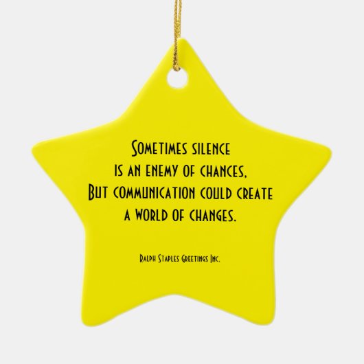 communicatie keramisch ornament (Voorkant)