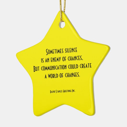 communicatie keramisch ornament (Links)