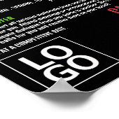 Communicatie-Logo, vertaler en tolk Poster (Hoek)