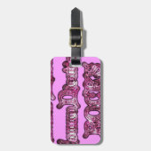 Communicatie Rocks Pink Hakuna Matata .png Bagagelabel (Voorkant verticaal)