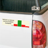 Communicatie tussen drivers en drivers bumpersticker (Op Truck)