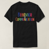 Communicatie van het gedrag Neurodiversiteit is pr T-shirt (Design voorkant)