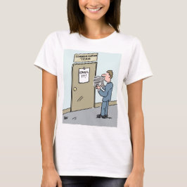 Communicatie via e-mail voorkeur t-shirt