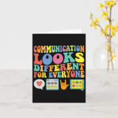 Communicatie ziet er anders uit voor iedereen Auti Kaart (Gele Bloem)