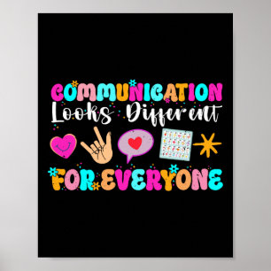 Communicatie Ziet Er Anders Uit Voor Iedereen Auti Poster