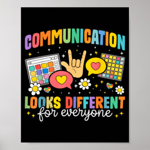 Communicatie ziet er voor iedereen anders uit auti poster