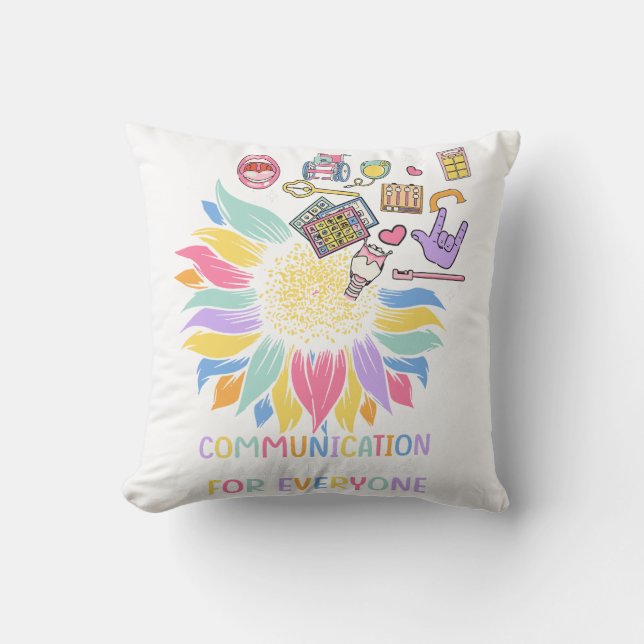 Communicatie ziet er voor iedereen anders uit Sunf Kussen (Voorkant)