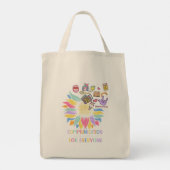 Communicatie ziet er voor iedereen anders uit Sunf Tote Bag (Achterkant)