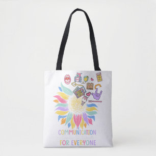 Communicatie ziet er voor iedereen anders uit Sunf Tote Bag