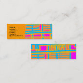 "Communicatielijnen" Abstract Mini Visitekaartje (Voorkant / Achterkant)