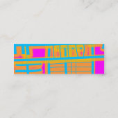 "Communicatielijnen" Abstract Mini Visitekaartje (Achterkant)