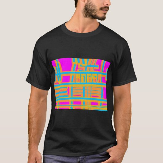 "Communicatielijnen" Abstract T-shirt (Voorkant)