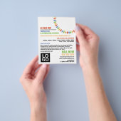 Communicatieontwerp, vertaler en tolk flyer (Hand)