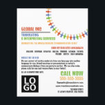 Communicatieontwerp, vertaler en tolk flyer<br><div class="desc">Communicatieontwerp,  vertaler en tolk Adverteren brochures door de Visitekaartje winkel.</div>