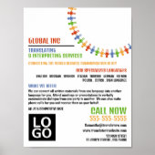 Communicatieontwerp, vertaler en tolk poster (Voorkant)