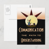Communicatiepad naar begrip briefkaart (Voorkant / Achterkant)