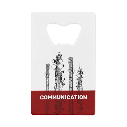 Communicatietoren Creditkaart Flessenopener (Voorkant)
