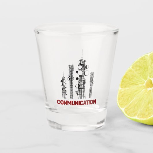 Communicatietoren Shot Glas (Voorkant)
