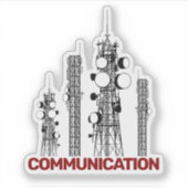 Communicatietoren Sticker (Voorkant)