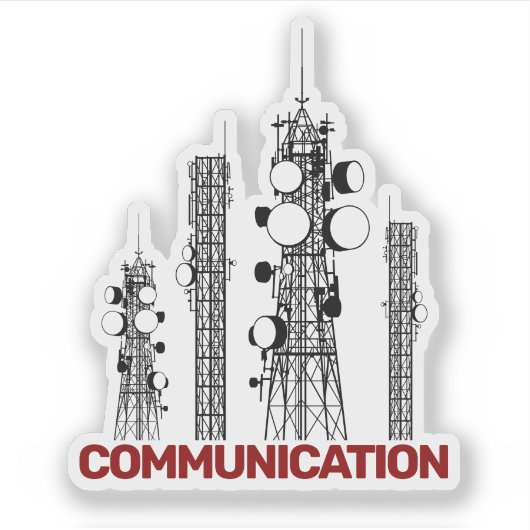 Communicatietoren Sticker (Voorkant)