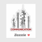 Communicatietoren Sticker (Vel)