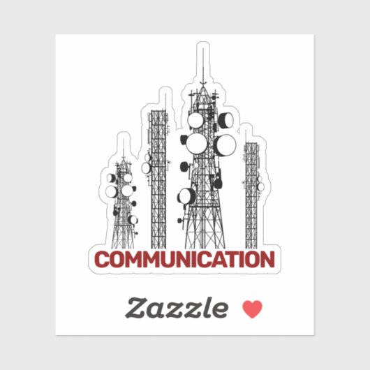 Communicatietoren Sticker (Vel)