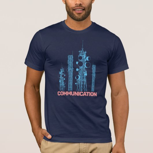 Communicatietoren T-shirt (Voorkant)