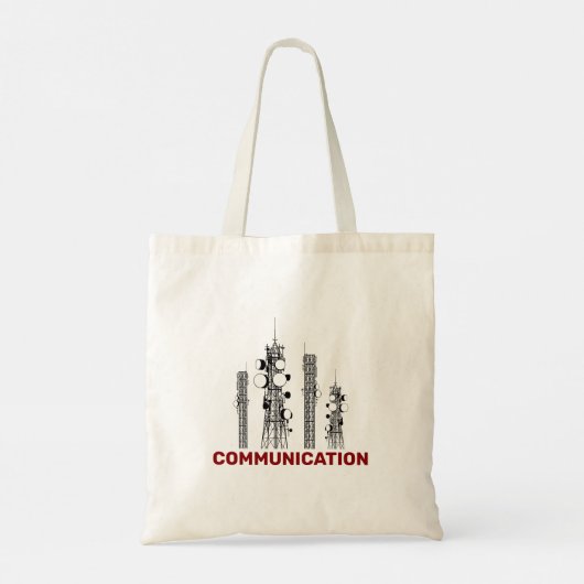 Communicatietoren Tote Bag (Achterkant)