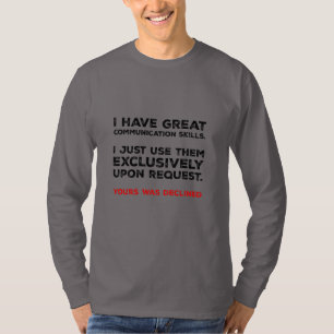 Communicatieve Vaardigheden - Grappige Introvert O T-shirt