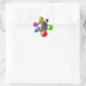 Communicatiewereld Ronde Sticker (Tas)