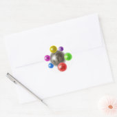 Communicatiewereld Ronde Sticker (Envelop)