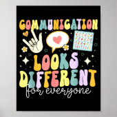 Communication Looks Different For Everyone Speech  Poster (Voorkant)