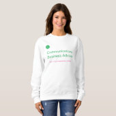 Communications Bedrijfsadviseur dames sweatshirt (Voorkant volledig)