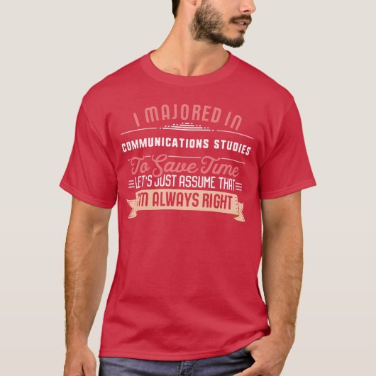 Communications Studies Major Studen Graduation boy T-shirt (Voorkant)