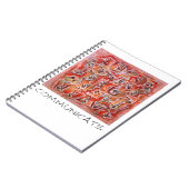 Communiceer gebarentaal notebook notitieboek (Linkerzijde)