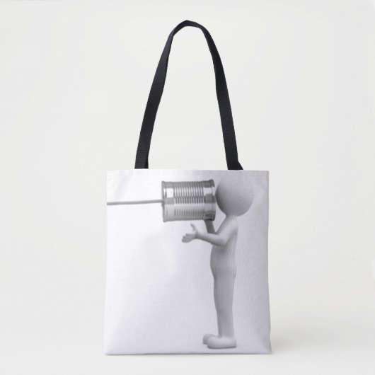 Communiceren Tote Bag (Voorkant)
