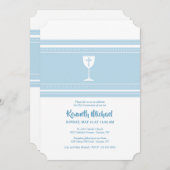 Communie-beker blauw kaart (Voorkant / Achterkant)