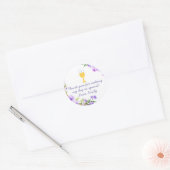 Communie Bloemen Waterverf Gift Favoriet Label (Envelop)