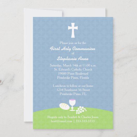 Communie Brood van het Leven Kaart (Voorkant)