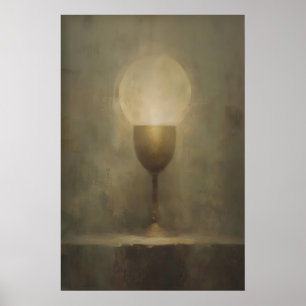 Communie Cup Van Licht, Christelijke Wandkunst Poster