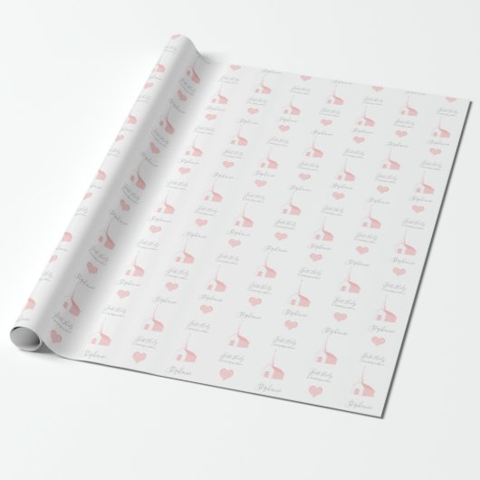 Communie Dag Kerk Cadeaupapier (Uitgerold)