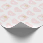 communie duif blond meisje cadeaupapier (Hoek)