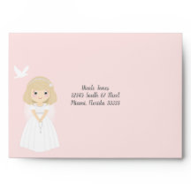 communie duif blond meisje