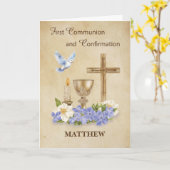 Communie en bevestiging RCIA Gefeliciteerd Kaart (Gele Bloem)