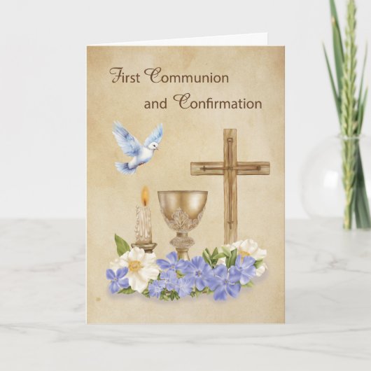 Communie en Confirmatie RCIA Felicitaties Kaart (Voorkant)