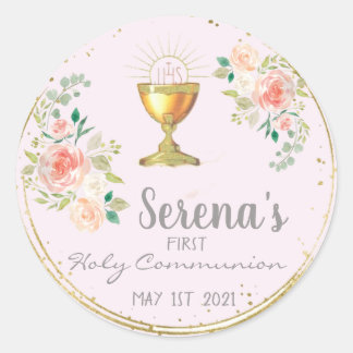Communie Favor Sticker