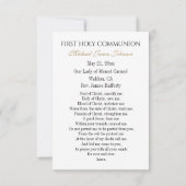 Communie Gebed Kelk met Tarwe Druiven Aankondiging (Achterkant)