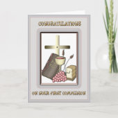 Communie gefeliciteerd kaart (Voorkant)